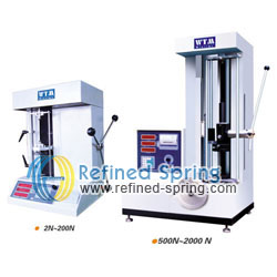 Double quantity and pressure load spring testing machine